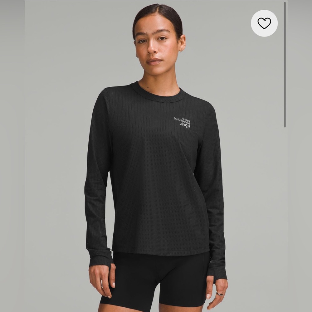 NWT Lululemon Breathable Running Long Sleeve Shirt Graphic